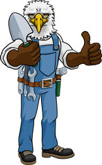 Eagle Gardener Gardening Animal Mascot