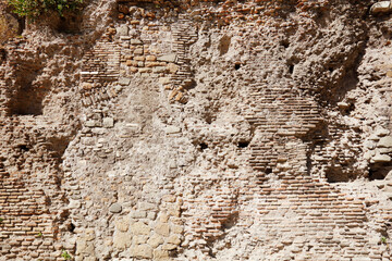 Colosseum Wall in Rome, Italy