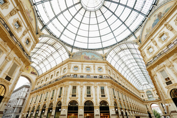 Naklejka premium Galleria Vittorio Emanuele II in Milano, Italy