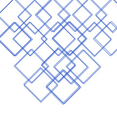 Background Squares Intersection Blue Pattern Triangle