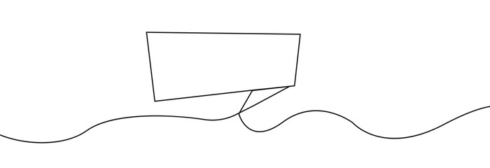 One line label, discount, tag vectorOne continuous line drawing of discount banner.Discount banner continuous line.Promotion sticker one line.Arrow line.Badge tag sale line.Discount ribbon hand drawn