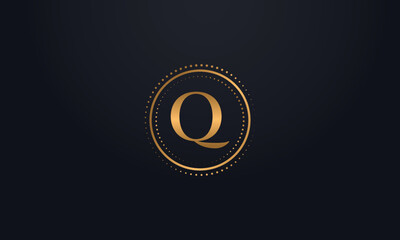 Dot circle logo and dot circle tech symbol with letters and technology dot circle icon letter
