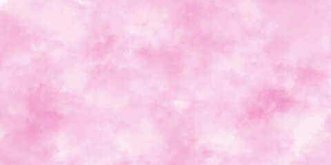 Abstract pink watercolor background with small watercolor stains, beautiful bright brush painted pink background for lovely design and graphics design.><