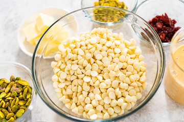 Cranberry pistachio fudge