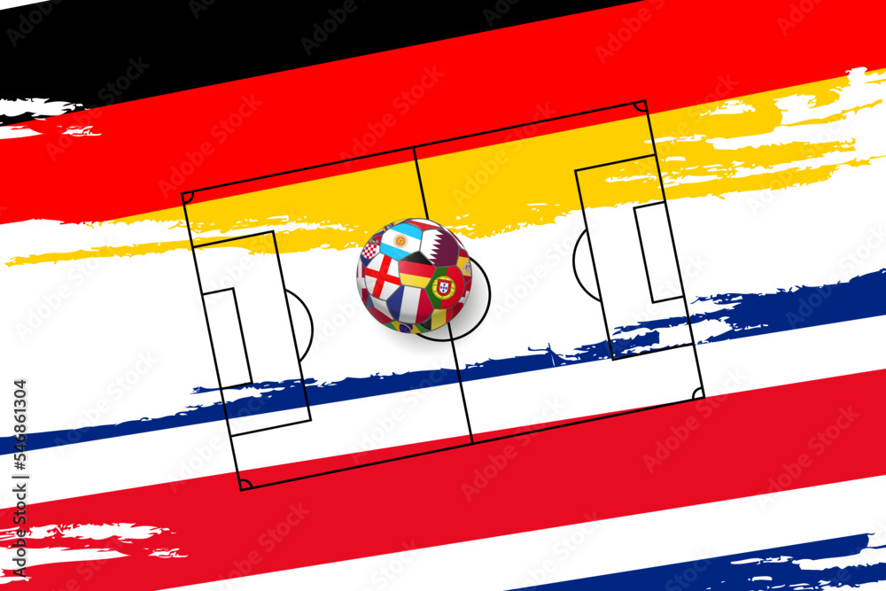 Wall mural soccer 2022 germany