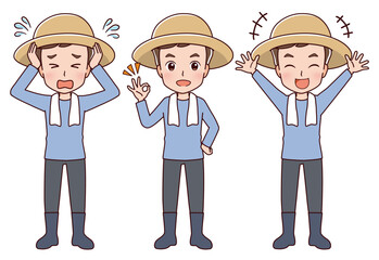 働く人々　職業のイラスト