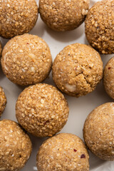 Til Gul laddoo, Sesame jaggery ball, til ke laddo or tilgul for Makar Sankranti Festival in India