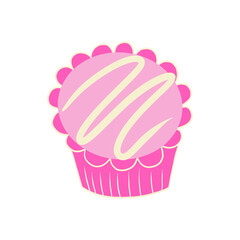 Pink Chocolate Cupcake
