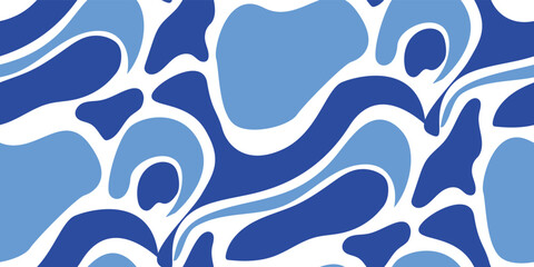 Abstract Hand Drawn Various Shapes Vector Objects Contemporary Modern Illustration Seamless Pattern Trendy Fashion Colors Perfect for Allover Fabric Print