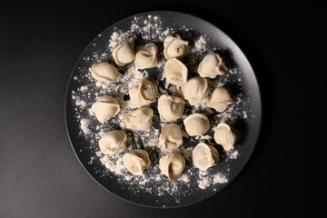 fresh dumplings on a plate