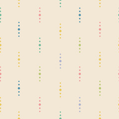 Dots are a vertical vector pattern