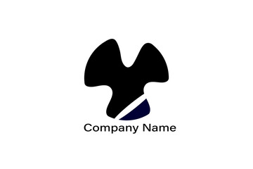 Letter Y simple abstract logo design