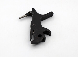 The hammer of old Russian revolver