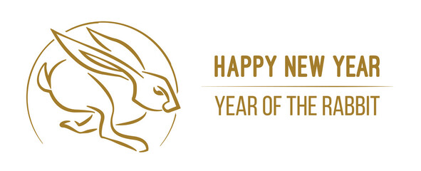 Isolate separate objects PNG, Chinese New Year of the Rabbit, Zodiac sign for greeting card, invitation, posters, brochure, calendar, flyers, banners