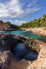 Beach of cala s'almunia in Mallorca island (Spain)