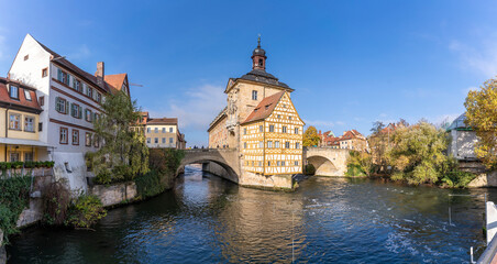Old Town Hall view in Bamberg
