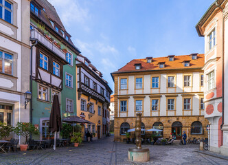 Fototapeta na wymiar Bamberg street view in Germany