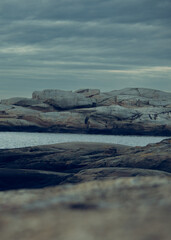 rocks on the coast Norway Wolrd`s end