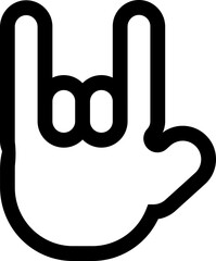 Hand icon image. minimalist illustration. Signs are given by hand
