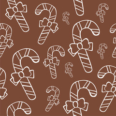 Christmas Seamless Patterns with candy element perfect for present and background