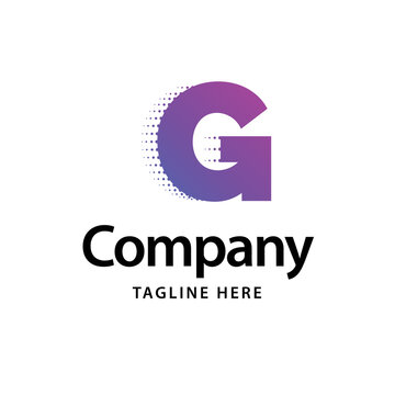 G Purple Logo. Business Brand identity design. Vector illustration