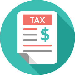 paying tax in business, taxation sign, paycheck symbol