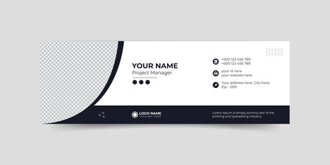 Professional Email Signature Template Modern and Minimal Layout