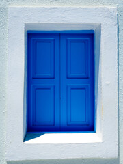 Greek Style windows - blue and white window