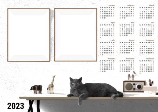 2023 Calendar PDF Calendar Template Add Your Photos