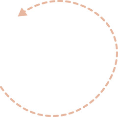 Naklejka premium Dashed Line Arrow