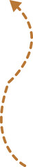Dashed Line Arrow