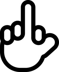 hand icon image. minimalist illustration in vector. Sign are given by hand