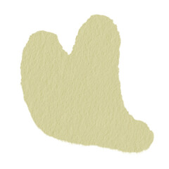 Watercolor Abstract shape Green blob.	