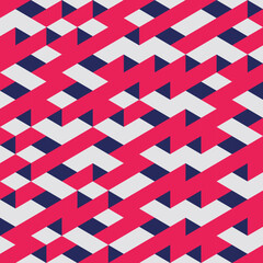 Fototapeta na wymiar Red Geometric Seamless pattern Abstract background. Vector illustration