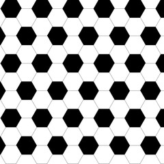 football soccer seamless hexagon pattern