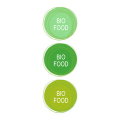 ECO BIO NATURAL FOOD BADGE, SIGN, SYMBOL, LOGO ISOLATED ON WHITE