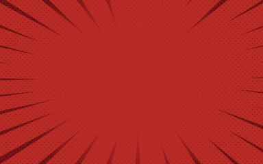 Red comic background Retro vector illustration