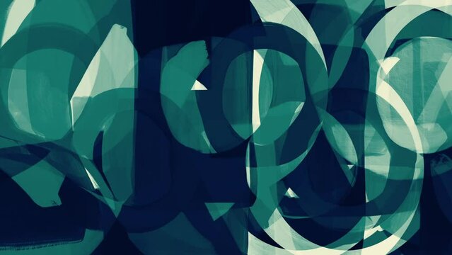 Primitive Oil Painted Shapes Background 3