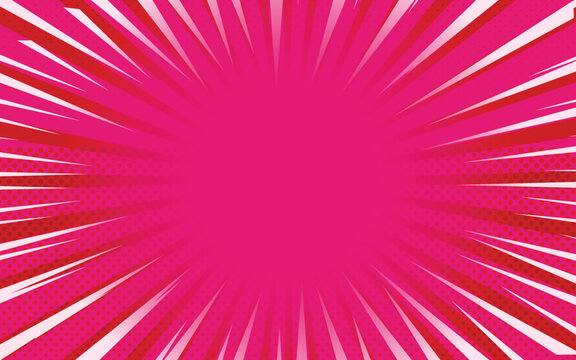Pink comic background Retro vector illustration