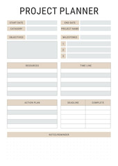 Colorful Project Planner