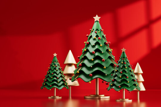 3d rendering christmas festival picture