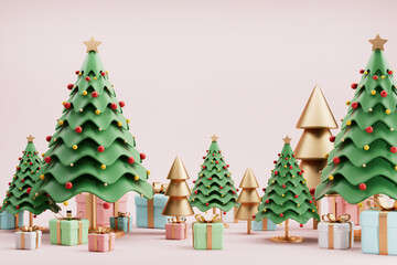 3d rendering christmas festival picture