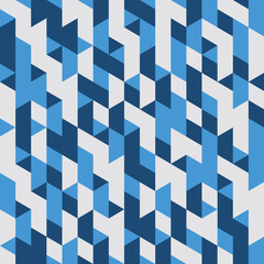Blue Geometric Seamless pattern Abstract background. Vector illustration