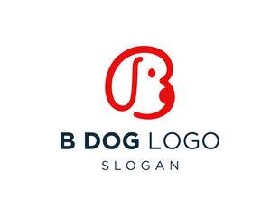 Logo design about Dog on a white background. created using the CorelDraw application.