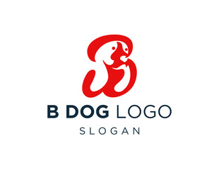 Logo design about Dog on a white background. created using the CorelDraw application.