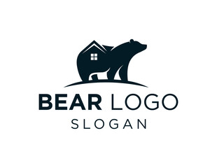 Logo design about Bear on a white background. created using the CorelDraw application