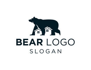 Obraz premium Logo design about Bear on a white background. created using the CorelDraw application