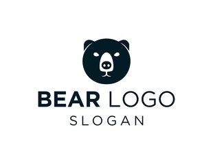 Logo design about Bear on a white background. created using the CorelDraw application