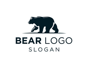 Obraz premium Logo design about Bear on a white background. created using the CorelDraw application