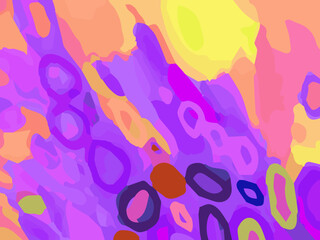 memphis background with oil paint brush style